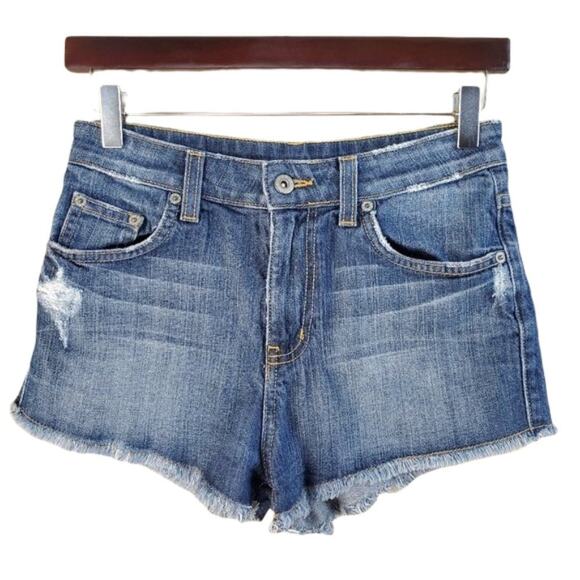 Carmar Cutoff Distressed Denim Shorts - Picture 1 of 9